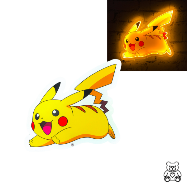 lampe led murale pikachu